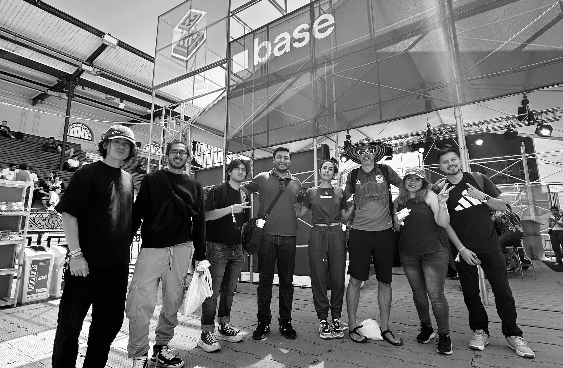 Group photo at Base (Coinbase) event